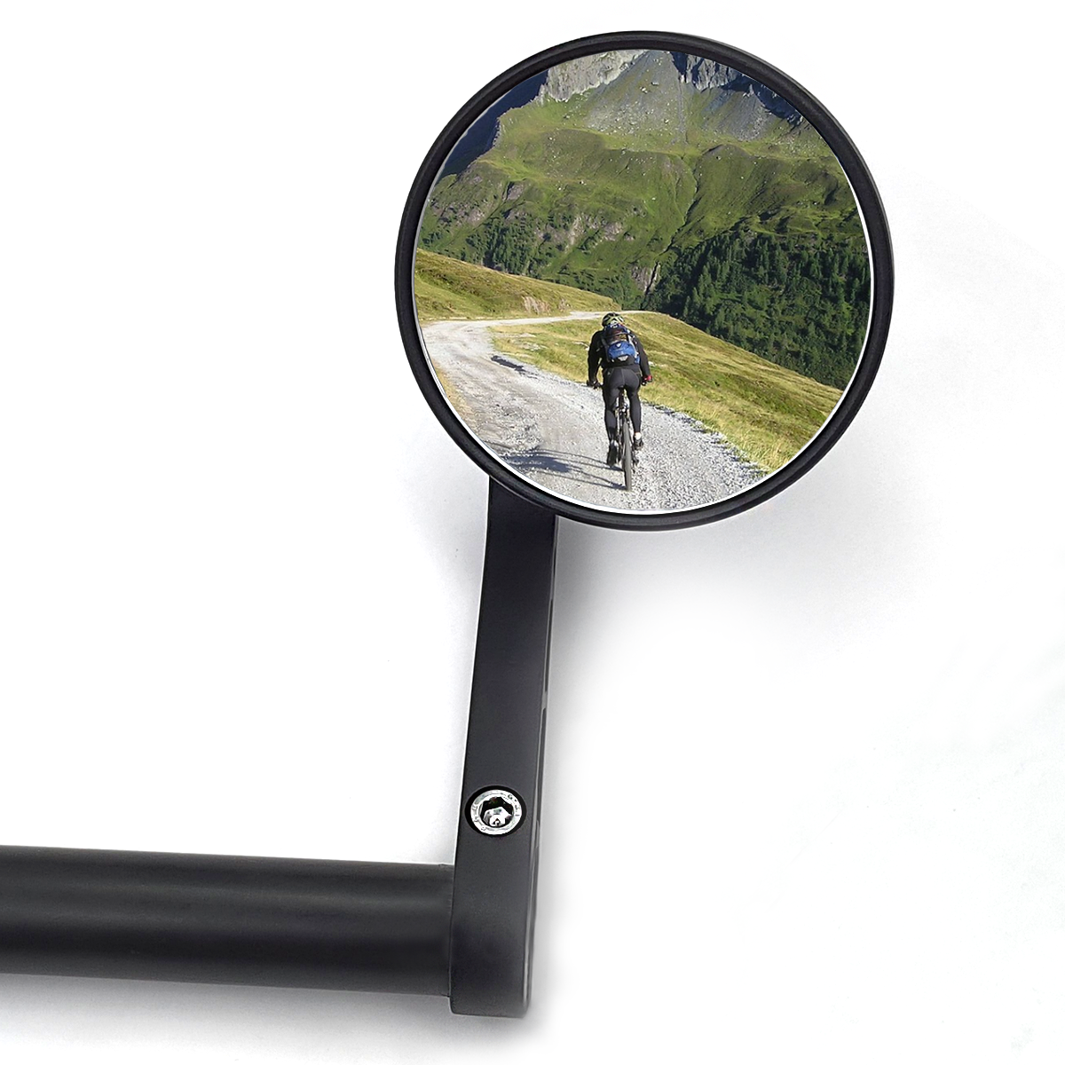 ONIPAX Handlebar Bike Mirror, Ultra Clear Glass Lens, Rotatable and Shockproof Wide Angle Rear View Cycling Mirror