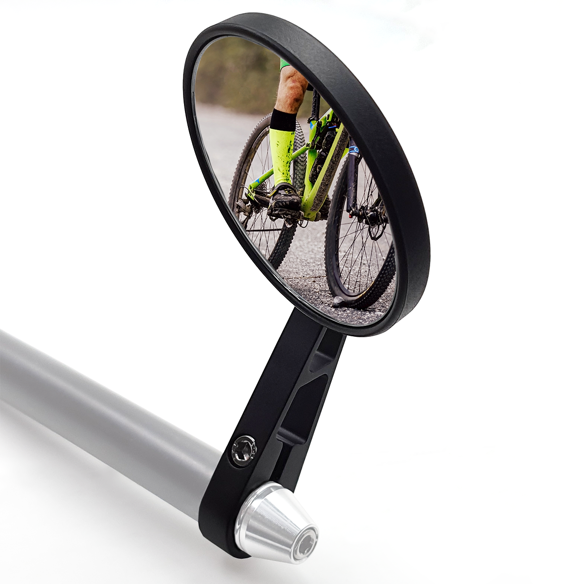ONIPAX Handlebar Bike Mirror, Ultra Clear Glass Lens, Rotatable and Shockproof Wide Angle Rear View Cycling Mirror