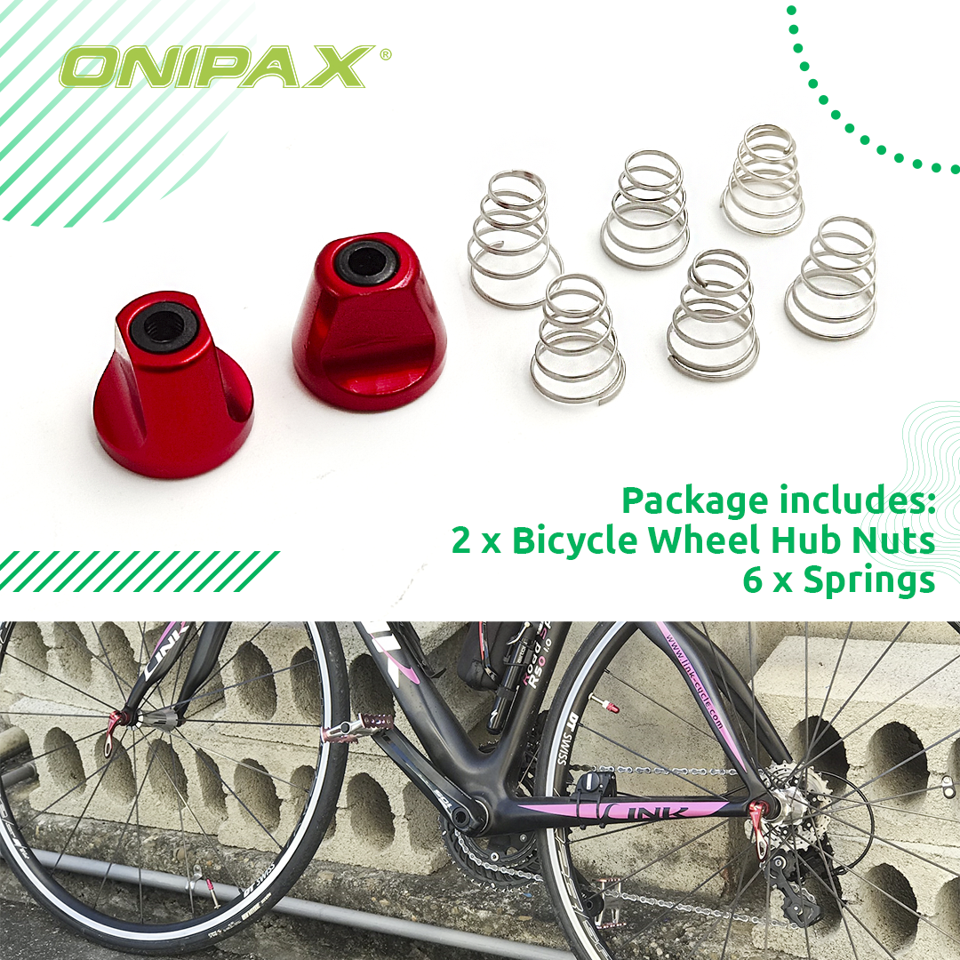 ONIPAX Bike Release Skewer's Nuts with Springs