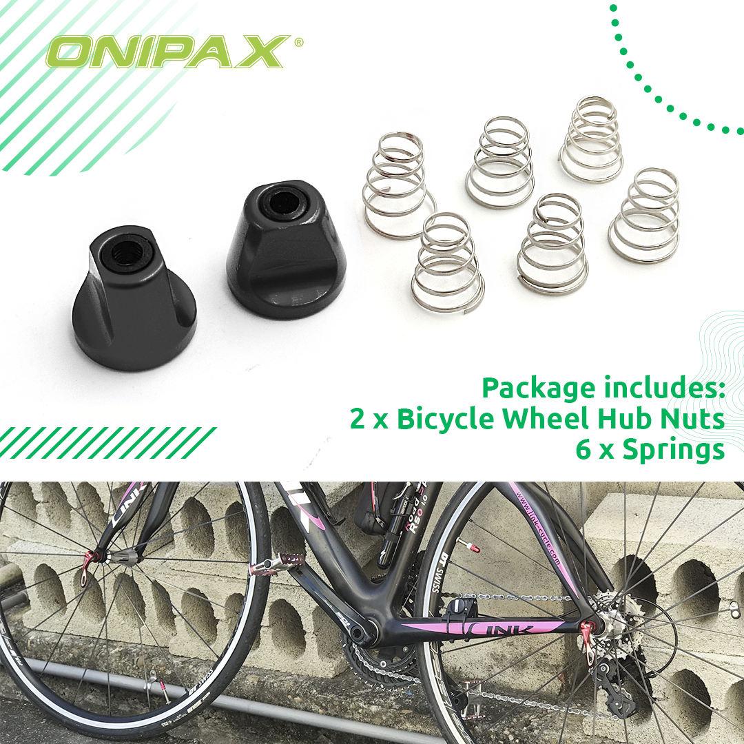 ONIPAX Bike Release Skewer's Nuts with Springs