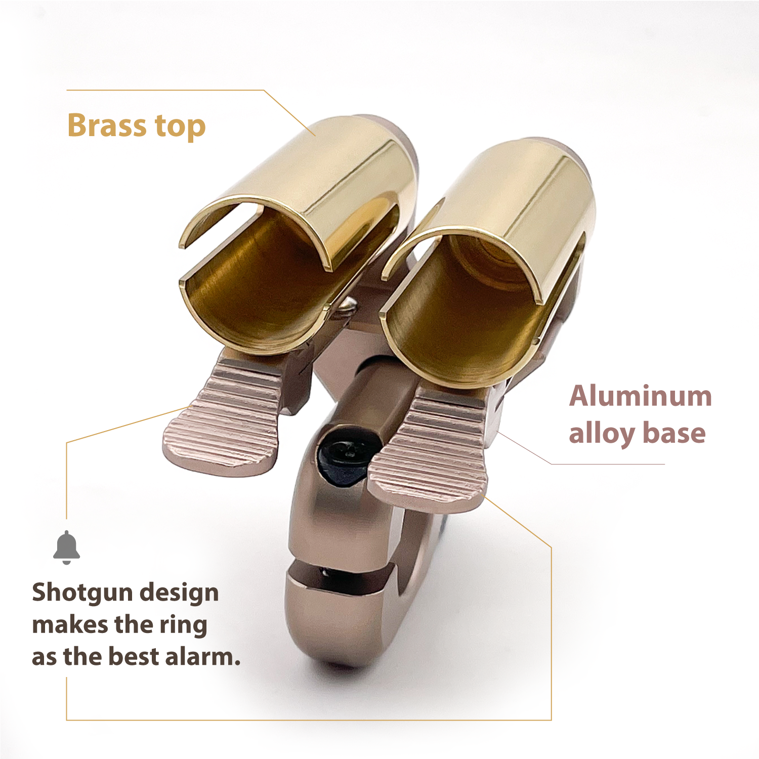 ONIPAX Bike Bell Double-Barreled two Tone