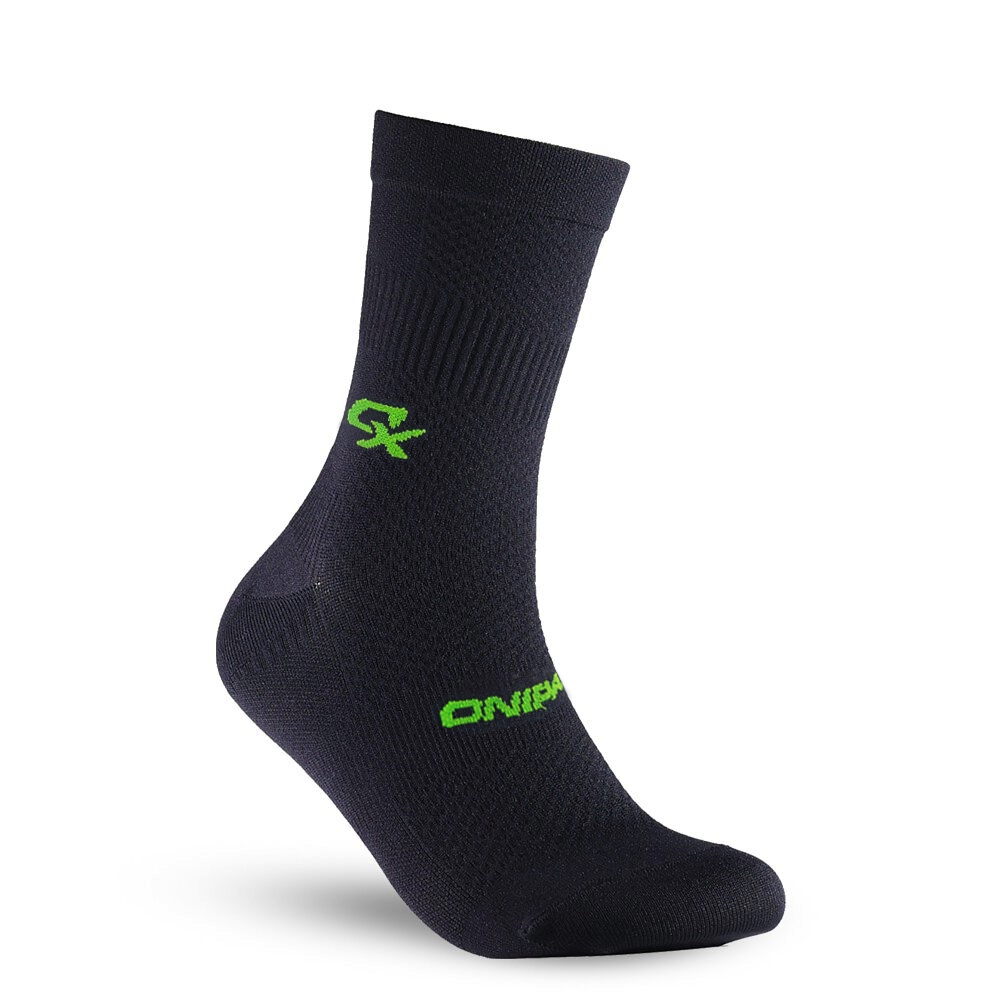 ONIPAX Athletic Cycling Socks for Men & Women, Crew Cut, Breathable Compression, Perfect fit for Cycling Shoes, Running Hiking