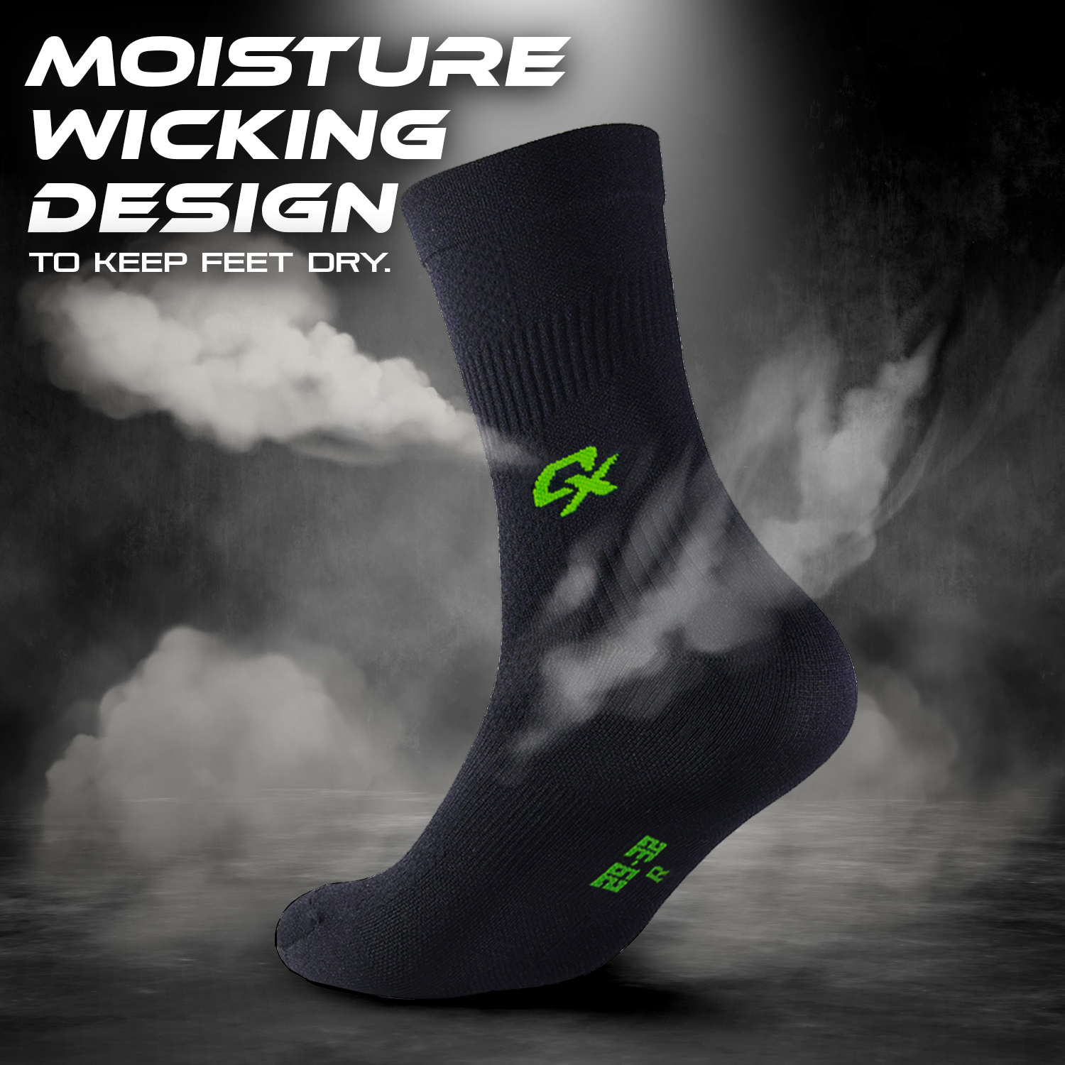 ONIPAX Athletic Cycling Socks for Men & Women, Crew Cut, Breathable Compression, Perfect fit for Cycling Shoes, Running Hiking