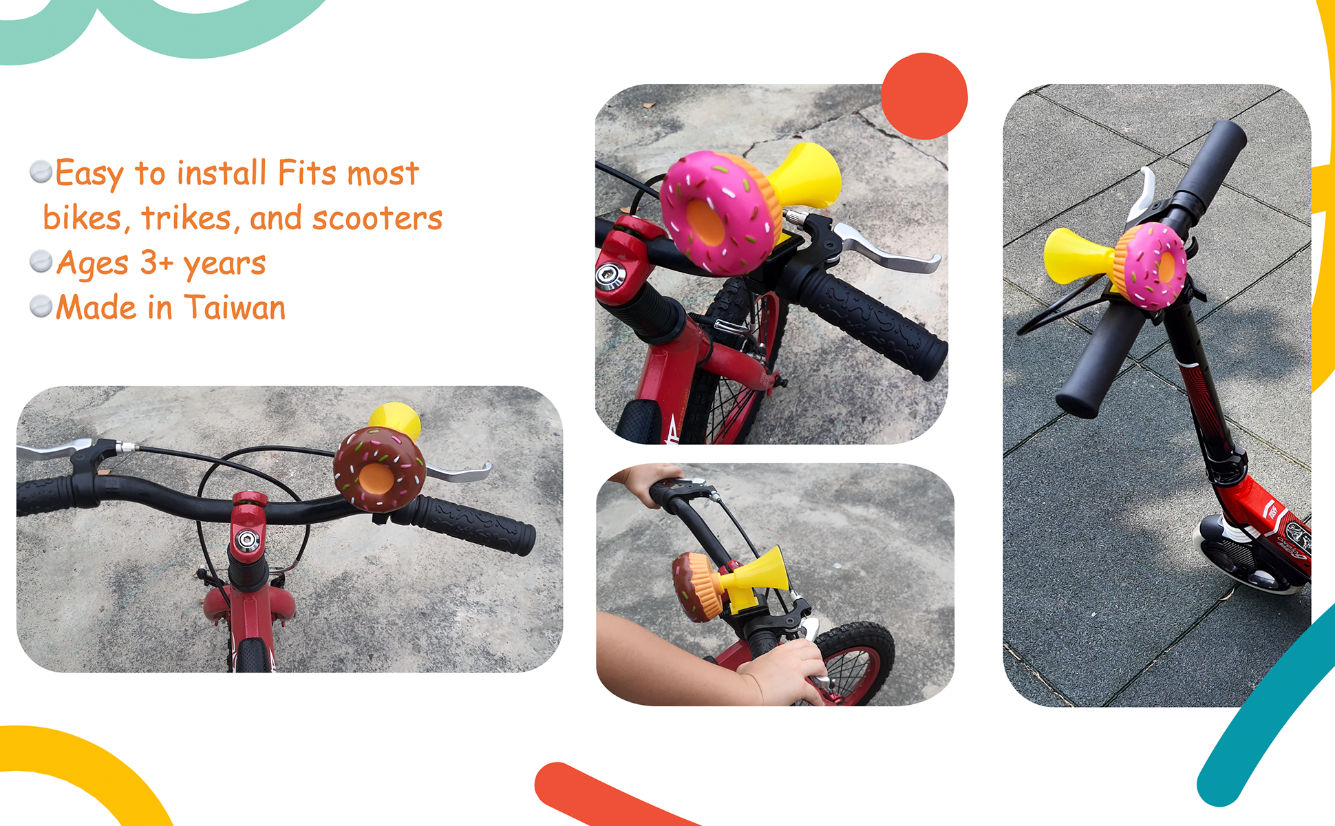 ONIPAX Donut Bike Squeeze Horn