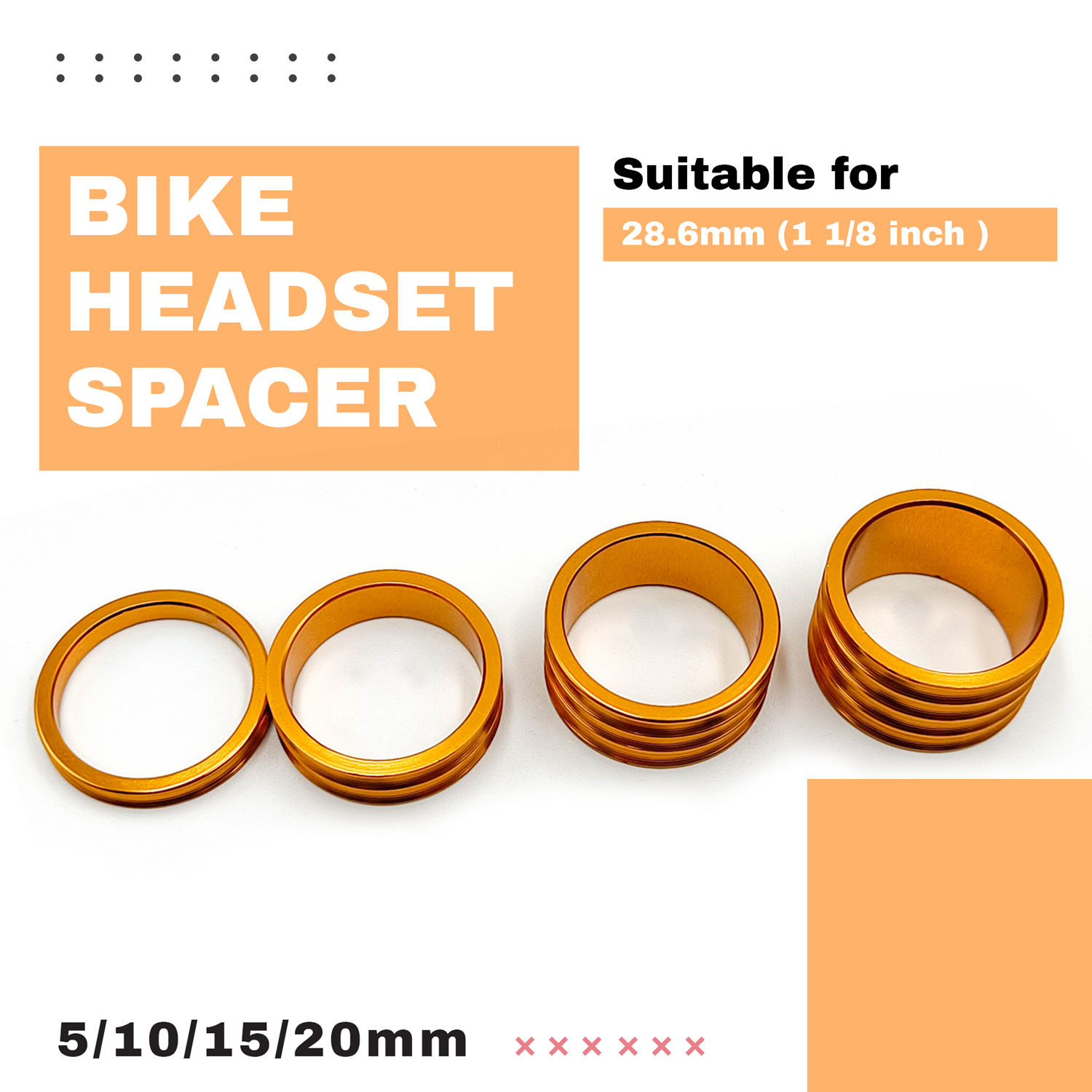 ONIPAX Lightweight Headset Stem Spacers