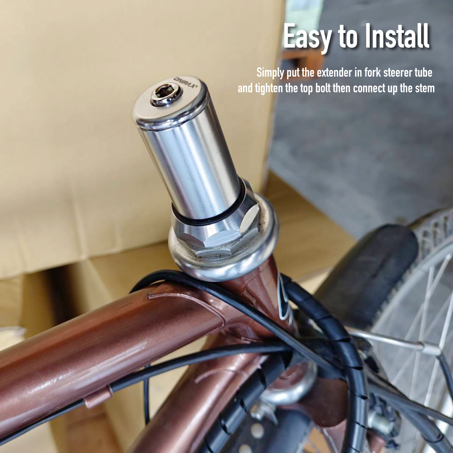 ONIPAX Bike Stem Quill Adapter 22.2mm / 25.4 mm