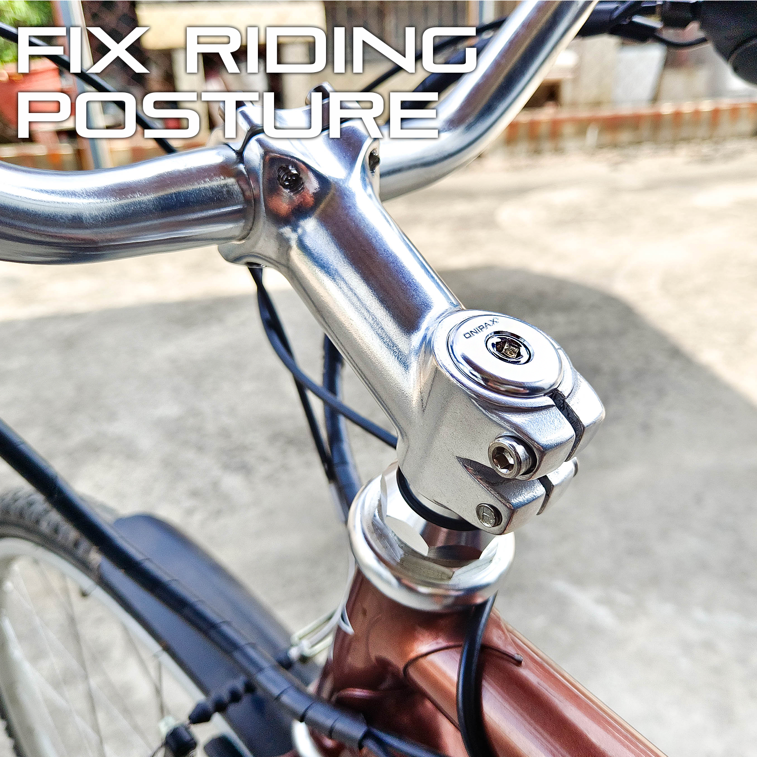 ONIPAX Bike Stem Quill Adapter 22.2mm / 25.4 mm