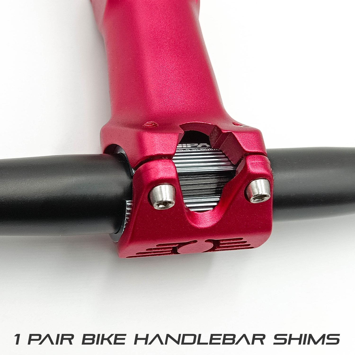 ONIPAX Bike Handlebar Shim 1" to 1-1/4”/ 25.4 to 31.8 mm Bicycle Handlebar Conversion Shims Adapter Clamp Spacer