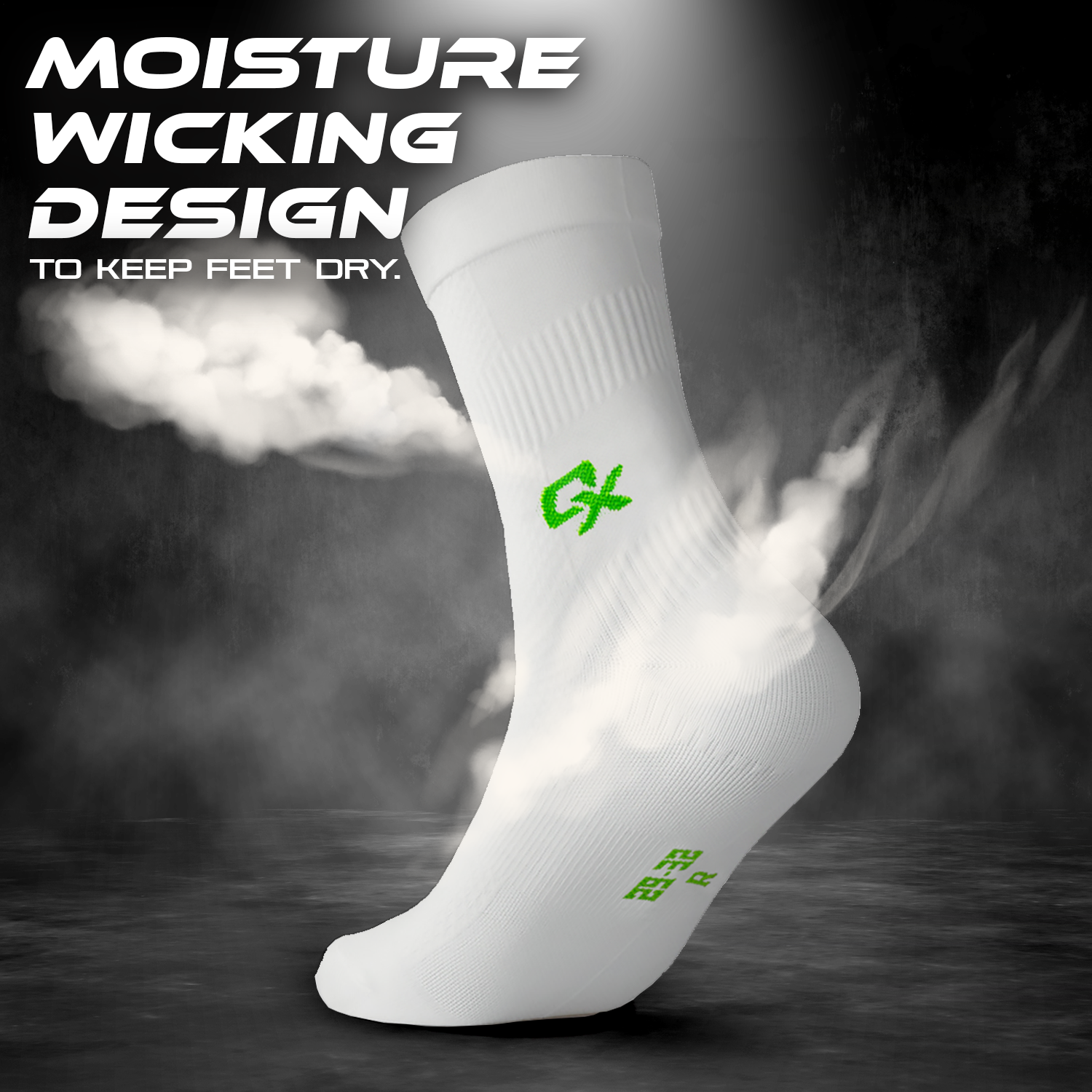 ONIPAX Athletic Cycling Socks for Men & Women, Crew Cut, Breathable Compression, Perfect fit for Cycling Shoes, Running Hiking