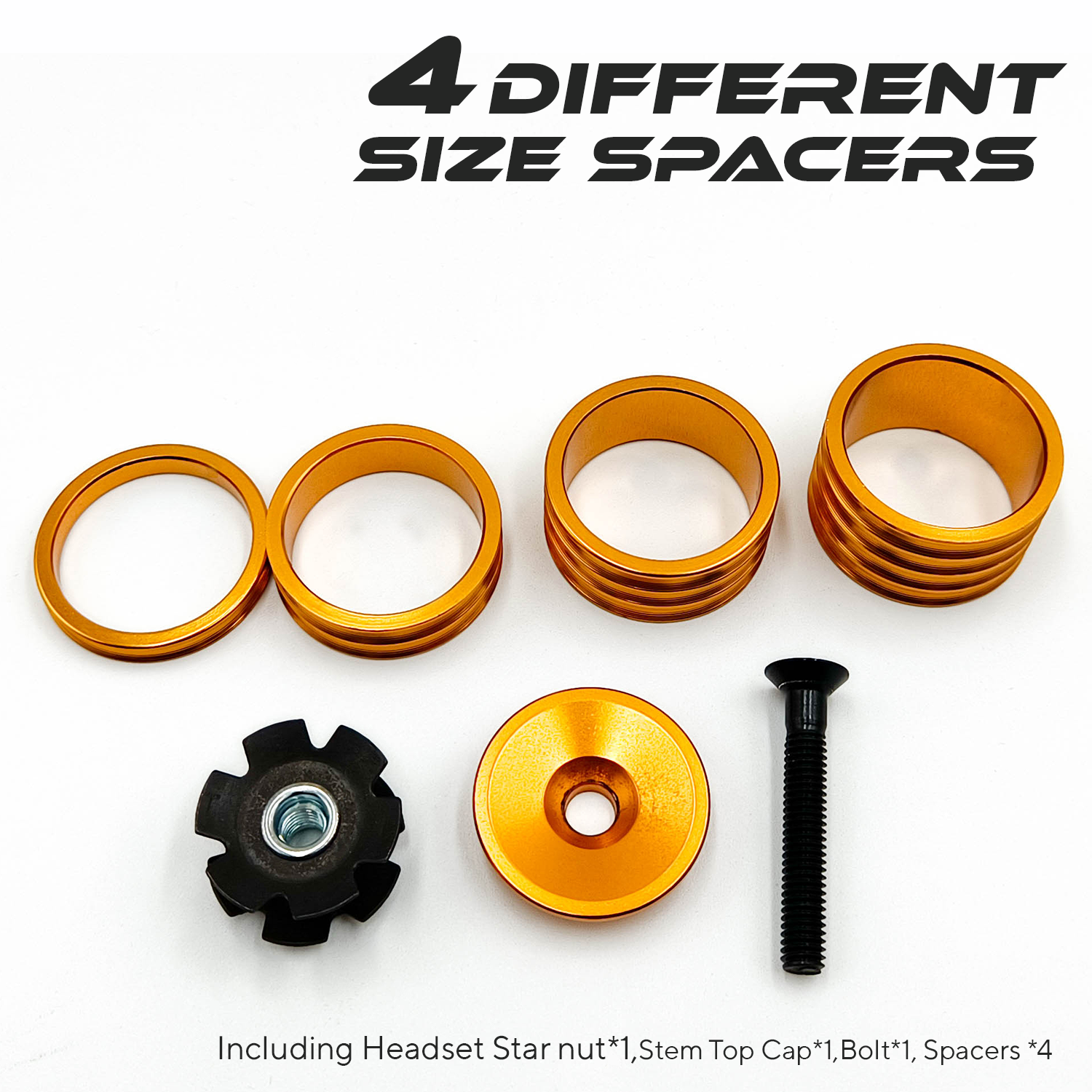 ONIPAX Lightweight Headset Top Cap & Star Nut with Aluminum Screw