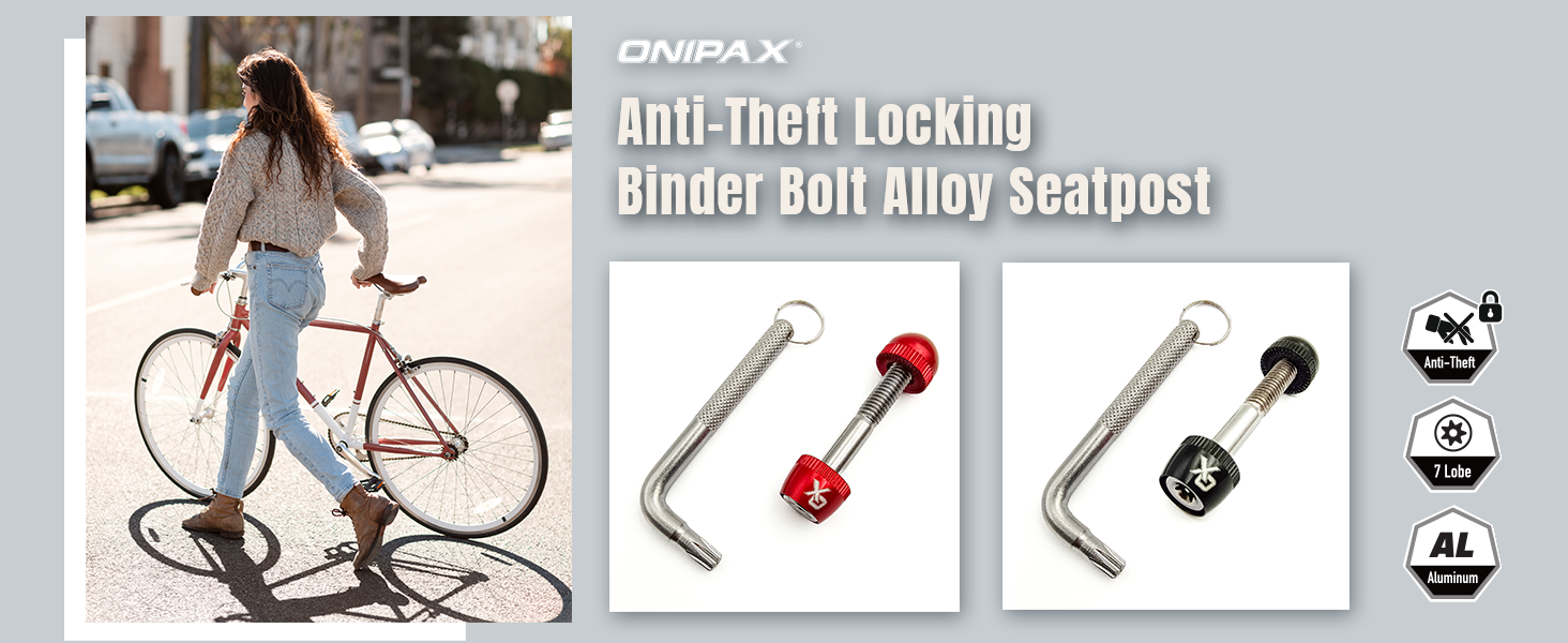 ONIPAX Locking Binder Bolt Alloy Seatpost