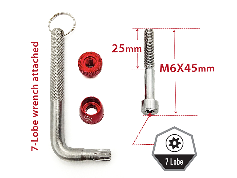 ONIPAX Locking Binder Bolt Alloy Seatpost