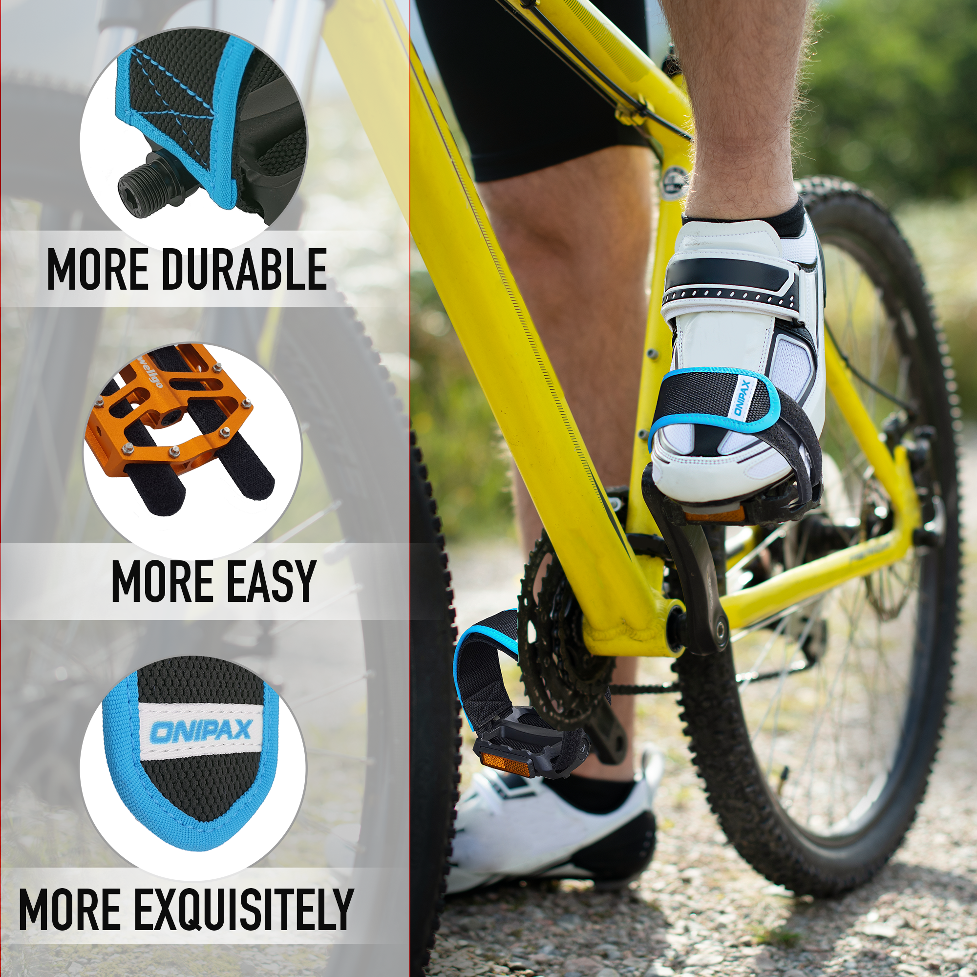 pedal straps cycling ONIPAX Bike Pedal Straps
