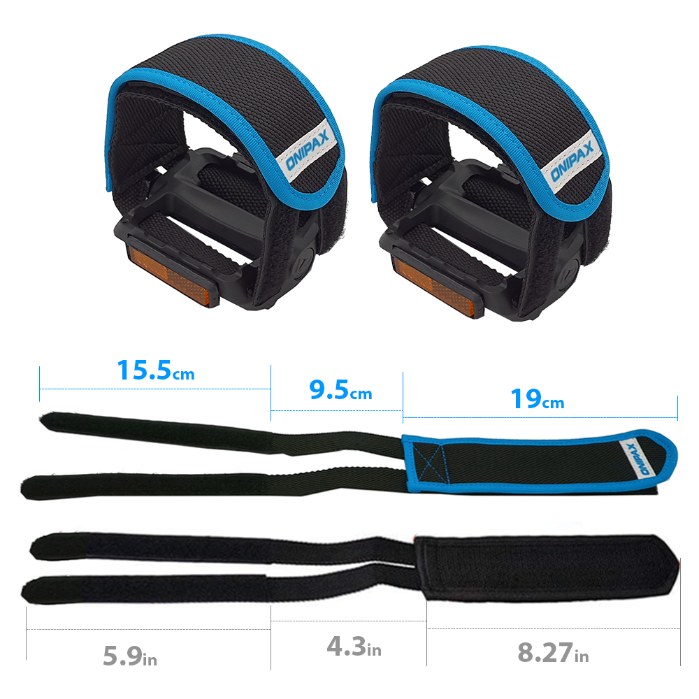 ONIPAX 1 Pairs Bike Pedal Straps Toe Clips Straps for Fixed Gear