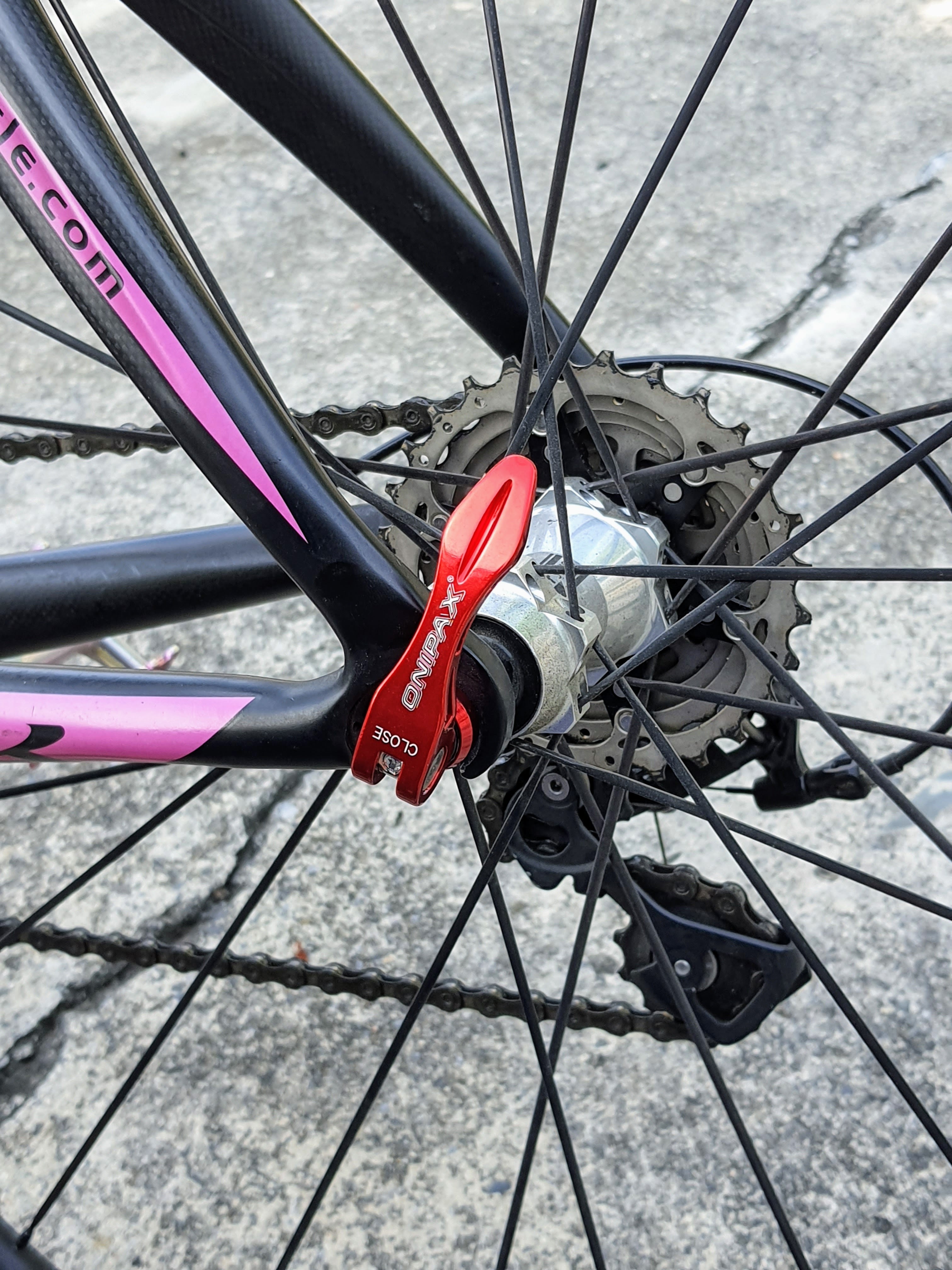 ONIPAX Quick Release SKEWERS RED/Black MTB Road Bicycle 1 Set