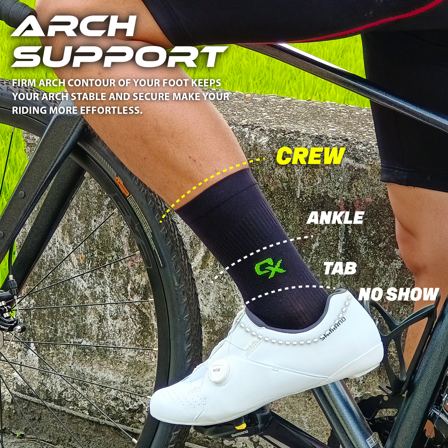 Chaussettes running-cycling technique High Socks